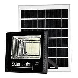 Aixuan Verschillende Wattages 60W 120W 200W 300W 400W Aluminium Hoge Batterij Capaciteit Solar Schijnwerpers Afstandsbediening controle Solar Spotlight