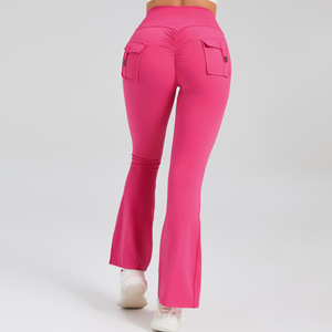 Soft High Waist Sports Yoga Pants Scrunch Peach Butt Workout Athletic Leggings Running Gym <strong>Tights</strong> - Product Image 4
