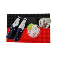 Tapis de bar personnalisé en PVC souple et silicone, écologique, imperméable, antidérapant, taille sur mesure, certifié CE, accessoires de bar noirs
