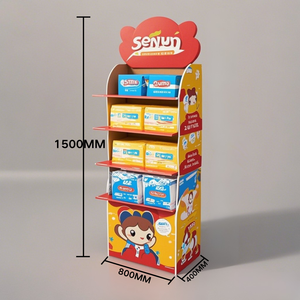 Soporte de exhibición para tienda Estante de exhibición de encimera de cartón apilable plegable Impresión personalizada de color personalizado para una impresión efectiva - Product Image 2