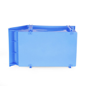 <b>Plastic</b> Parts Box Rectangle Standing Type Injection Molding Office Organizer Eco Friendly Blue Color - Product Image 4