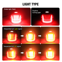 LOYO Clear & Smoke Led Brake Rear Light Parts avec clignotant DRL pour Harley Davidson Motorcycle Stop Tail Light
