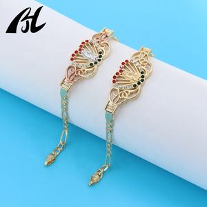 Женский позолоченный браслет с бабочкой, 18 карат, 14 карат - Product Image 3