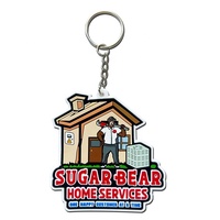 Porte-clés personnalisé XP-Custom, nouvelle idée, personnalisé, 2D, 3D, PVC souple, dessin animé, imperméable, porte-clés en plastique et caoutchouc avec logo pour la promotion