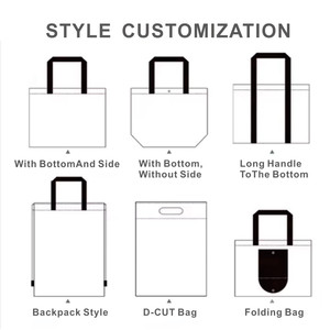 Bolsas de compras de tela no tejida reciclables con logotipo personalizado de alta calidad MOQ bajo para promociones - Product Image 5