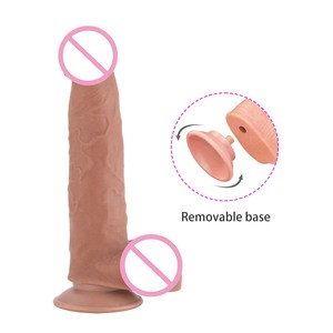 9,4 Zoll Double Layer Sliding <span class=keywords><strong>Skin</strong></span> Dong Biegbarer Kiel Riesiger realistischer Drachen dildo Sexspielzeug für Erwachsene - Product Image 3