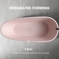 Baignoire japonaise ovale moderne pour adultes Salle de bain intérieure Baignoire SPA Baignoire d'angle autoportante en pierre artificielle Blanche