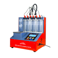 Limpiador de Inyectores de Combustible Ultrasónico Profesional GDI-608 OEM, Probador de 6 Cilindros, Pantalla LCD, 300W de Potencia, Ajuste Universal