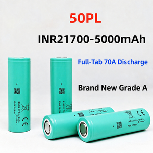 แบตเตอรี่ทรงกระบอกแบบไม่มีแผ่นรองรุ่น Original Grade A INR21700 50PL 5000mAh 3.6V สำหรับชุด DIY ที่มีการคายประจุสูง - Product Image 6