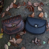 Ceinture en cuir médiévale et de la Renaissance avec pochette, sac de taille pour LARP et cosplay, accessoire de costume pour foire viking et de la Renaissance