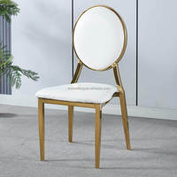 Nouvelle Chaise de salle à manger commerciale personnalisée, sectionnelle, style antique, empilable, confortable, d'extérieur, en cuir et métal, pour hôtel