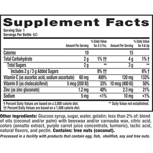 Gomitas de Vitaminas C, D y <span class=keywords><strong>Zinc</strong></span> con Sabor a Frutas, Teñidas con Plantas Naturales, con Dosis Adaptada a la Edad, para Niños con Dietas Limitadas, OEM/ODM - Product Image 4