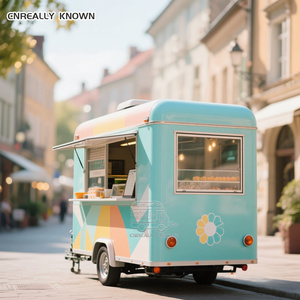 ร้านกาแฟ OEM พร้อมเครื่องอุ่นอาหาร รถพ่วงขายอาหารเคลื่อนที่ - Product Image 4