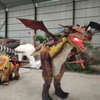 Costume de dinosaure simulé portable, modèle animatronique pour adultes, costume de dragon animatronique