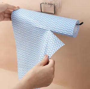 Rouleau de tissu personnalisé déchirant la serviette de nettoyage non tissé pour la cuisine domestique