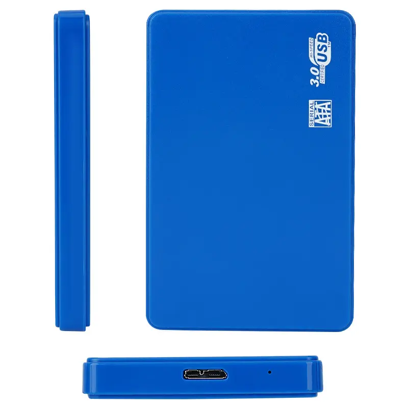 Màu Xanh 2.5 inch 2.5 "USB 3.0 Ổ cứng gắn ngoài trường hợp SATA III 6gbps HDD SSD Hộp USB 3.0 đĩa di động bao vây bên ngoài Caddy trường hợp