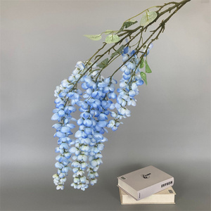 Y-0060 Thực Tế Màu Đỏ Nhân Tạo Wisteria Hoa <span class=keywords><strong>Net</strong></span> Cho Giáng Sinh Của Mẹ Ngày Handmade Treo Trang Trí Cho Phòng Khách - Product Image 6
