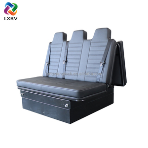 Asiento Plegable de 3 Plazas LXRV Personalizado para Autocaravana con Superficie Impermeable de Cuero Nappa para <span class=keywords><strong>Ford</strong></span> <span class=keywords><strong>Transit</strong></span>, Sprinter, Hiace - Product Image 1