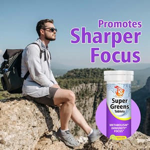 Tableta Efervescente OEM Super Greens con Vitamina C y Sodio, Mejora la Inmunidad, Aumenta la Tasa Metabólica, Suplemento Super Greens - Product Image 6