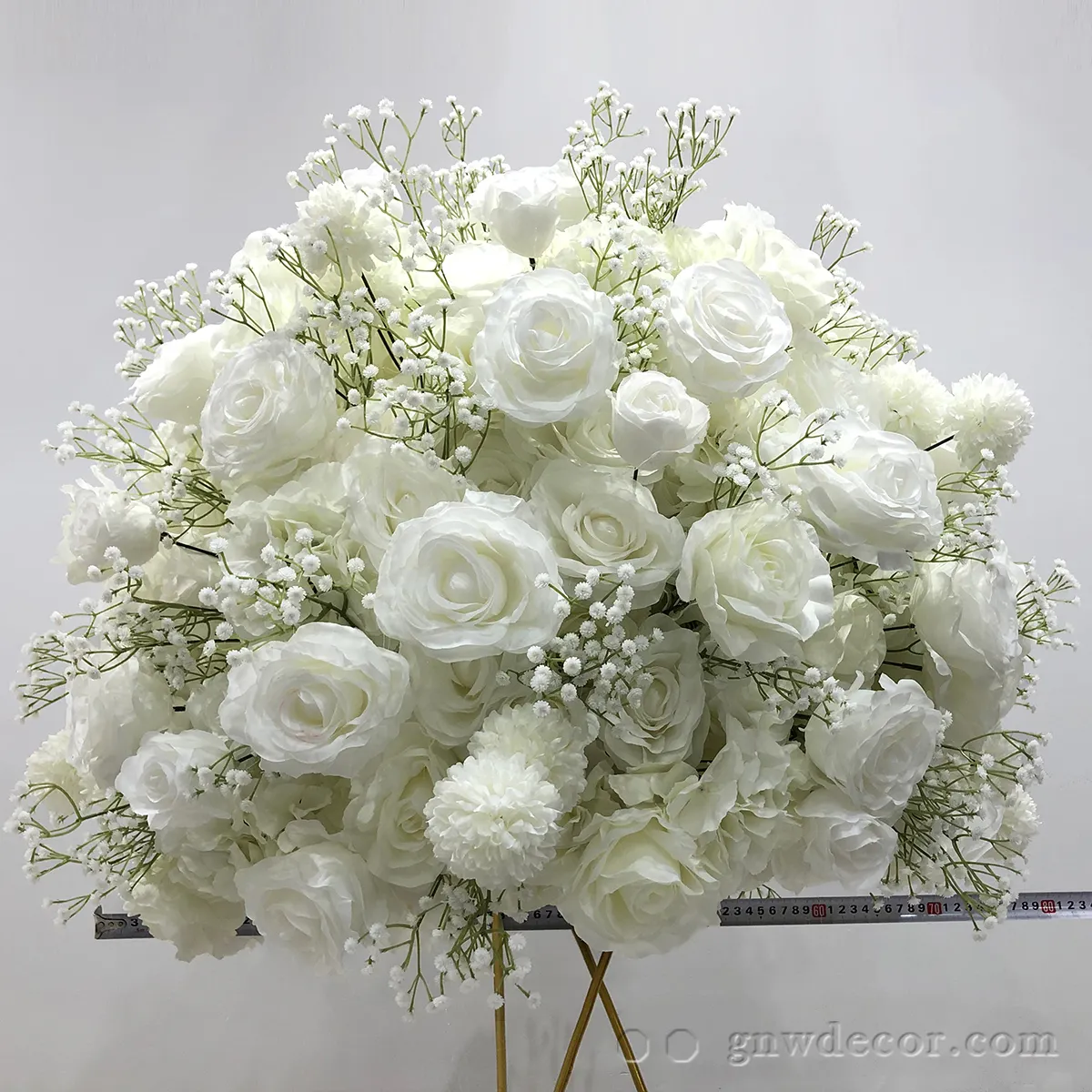 GNW新しい背の高い花のセンターピース結婚式の装飾家の装飾花人工水晶結婚式のセンターピーススタンド
