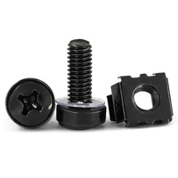Kit de tornillos y tuercas para montaje en rack OEM, sujetadores de clip para gabinetes de servidor con cabeza plana cruzada M5/M6, chapado y longitud personalizados