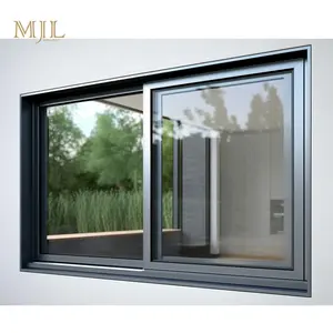Простой дизайн, высокое качество, другие окна с двумя 2 панель из закаленного стекла алюминиевое скользящее окно