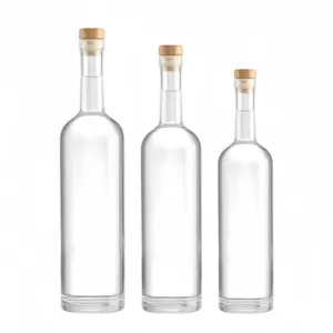 375ml 750ml 1000ml frosted printing decal painted synthetic cork glass liquor colonial arizona bottle for craft spirit
