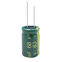 Condensateur électrolytique en aluminium JEC de haute qualité et économique, 47uF/63V, 6.3*12MM, à montage traversant, 105°C, pour produits électroniques