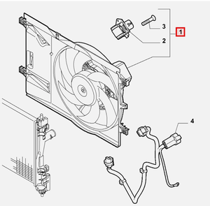 Ventilador de Radiador de 12V con Escobillas para Camionetas Compactas, Reemplazo OEM - Product Image 1