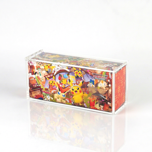 Modern Style Clear Acrylic Pokemoned Card Storage Box <b>Display</b> Case for Trading Cards - Product Image 1