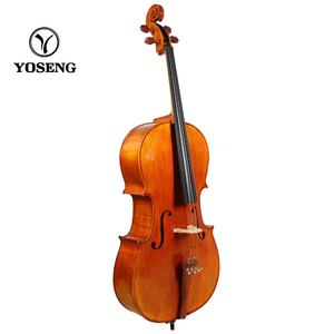 Nouveau <span class=keywords><strong>violoncelle</strong></span> artisanal de qualité OEM, avec table en épicéa et écorce en érable flammé, finition vernie au shellac - Product Image 2