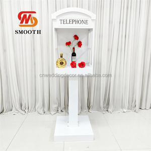 SMOOTH Hot Sales <b>Wedding</b> Metal Phone Booth Message Station Audio Video Guestbook Stand for <b>Wedding</b> Reception Event Decor - Product Image 2