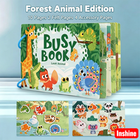 Livre d'activités pour tout-petits sur les animaux de la ferme, livre silencieux d'apprentissage précoce, livre d'activités en feutre sur l'alphabet, jouet éducatif préscolaire Montessori