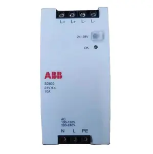 การควบคุมอุตสาหกรรม AB-B ดั้งเดิม10A 3BSC610066R1พลังงาน SD833แหล่งจ่ายไฟ SS832 3BSC610068R1