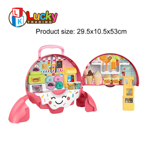 Jouets <span class=keywords><strong>de</strong></span> <span class=keywords><strong>cuisine</strong></span> en plastique Lucky Toys pour enfants <span class=keywords><strong>de</strong></span> 2 à 4 ans - Jeu d'imitation DIY pour faire des glaces/gâteaux/desserts, jouet <span class=keywords><strong>de</strong></span> fête pour enfants d'âge préscolaire - Product Image 4