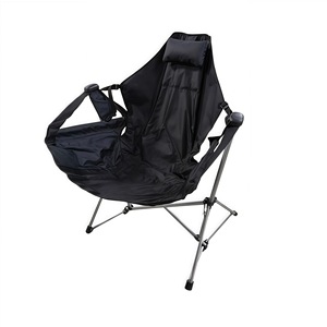 Silla de Playa Plegable Woqi con Marco de Metal, 84x68x112cm, Silla de Pesca Plegable e Inclinable para Exteriores con Portavasos - Product Image 4