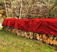 Bâche de camion imperméable en PE couleur argent 5x10m, 280gsm, bâches en PE imperméables