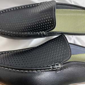 Sandalias de cuero genuino para hombre, estilo mocasín sin talón, para exteriores, venta al por mayor, OEM, personalización de LOGO de fábrica - Product Image 3