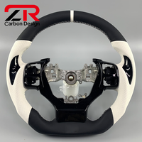 Accessoires de voiture pour Lexus IS250 IS300 IS350 RC F NX LC500 RX GS, volant sport personnalisé en fibre de carbone et cuir véritable