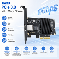 Tarjeta de red Ethernet PCIe 3,0 X4 10G, adaptador AQC113C RJ45, NIC de 10Gbps para servidor de escritorio, estación de trabajo, perfil bajo