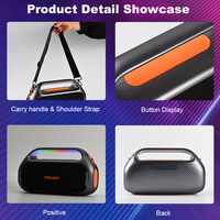 Speaker Genggam Portabel Pemutar Audio Nirkabel Daya Tinggi Mikrofon Karaoke Luar Ruangan Radio Fm Super Bass Usb Dapat Diisi Ulang