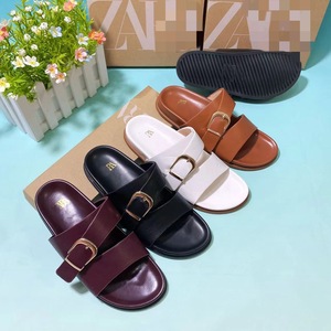 ZAZ - Sandalias Planas de Diseño de Lujo, Mocasines Personalizados con Hebillas Metálicas, Zapatos de Moda para Mujer - Product Image 2