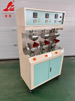 Presse à chaud automatique LAOZHANG à trois têtes pour casquettes, 220V 2KW, garantie 1 an, taille de casquette 6 pouces