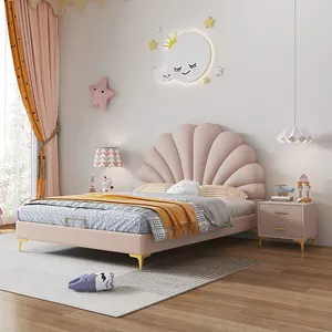 Muschel förmiges Design 1,5 m Einzel bett rosa Prinzessin Bett