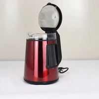 Nouvelle bouilloire électrique sans fil 1500W à double paroi avec fenêtre visible pour faire bouillir de l'eau, appareil électroménager pour la cuisine