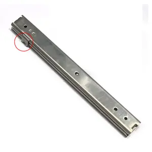 27mm SUS304 40KG Load Capacity 3 Section Ball Bearing Stainless Steel 304 Drawer Slide Rail