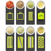 Vente chaude Cuisine Multi 16 en 1 Manuel Mandoline Fruits Légumes Coupeur Bonne Qualité Manuel Alimentaire Hachoir