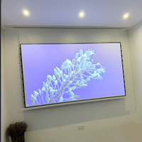 Écran de projection OEM 92 pouces à levage rapide, silencieux, pour montage mural ou encastré au plafond, UST ALR, résistant à la lumière ambiante