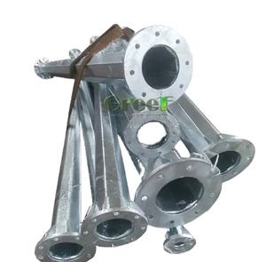 Generador de turbina eólica componentes relativos poste fábrica mástil de pie independiente, torre de inclinación - Product Image 4