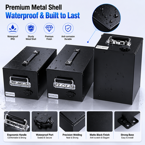 Batterie LFP 72V/76.8V 105Ah 200Ah 220Ah 240Ah 280Ah 314Ah 24S1P avec BMS intelligent BT, directement de l'usine, pour voiturettes de golf, applications marines et navettes - Product Image 1